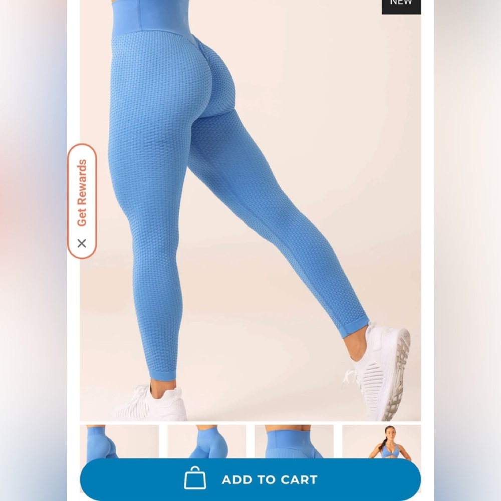 Ryderwear HONEYCOMB SCRUNCH SEAMLESS LEGGINGS